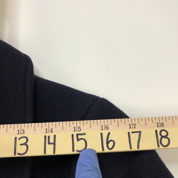 J. Crew 10 Stadium Cloth Nello Gori Wool Double Breasted Gold Button Jacket - Picture 6 of 16